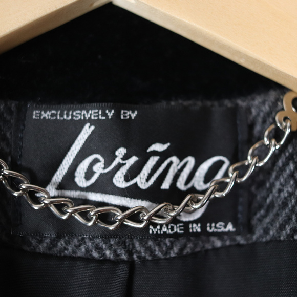 ❌SOLD❌vintage 70s herringbone tweed wool coat M - Picture 8 of 8